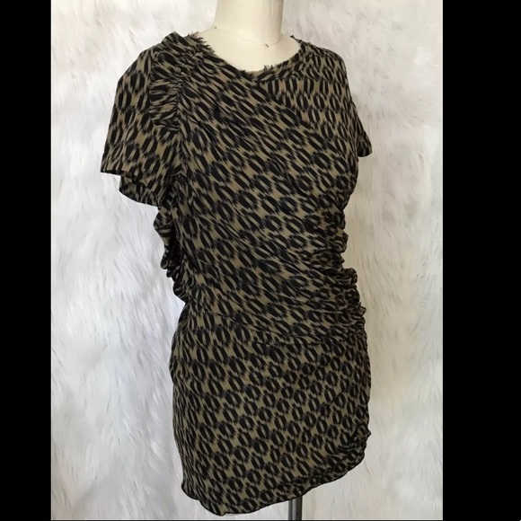 Isabel Marant Dresses & Skirts - Etoile Isabel Marant Silk Ruched Mini dress 2 XS